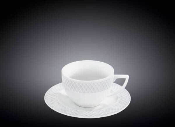 Set 6 Skodelic in Podstavkov za Kapučino Julia, Porcelan, 170ml