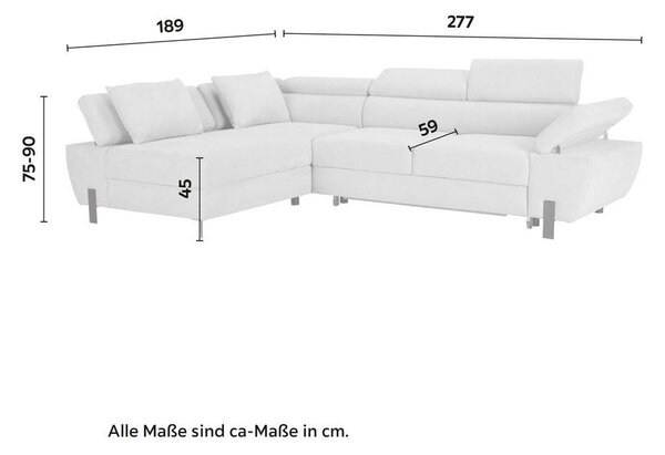 Premium Living Sedežna Garnitura Molina Mini, Z Ležiščem
