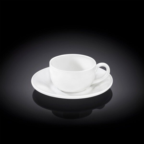 Set 2 Skodelic in Podstavkov, Porcelan, 100ml