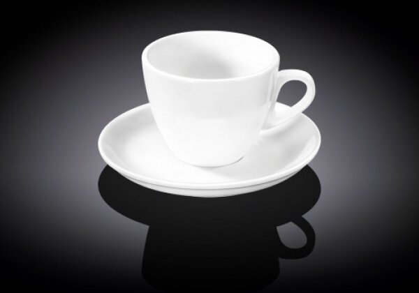 Skodelica in Podstavek, Porcelan, 110ml