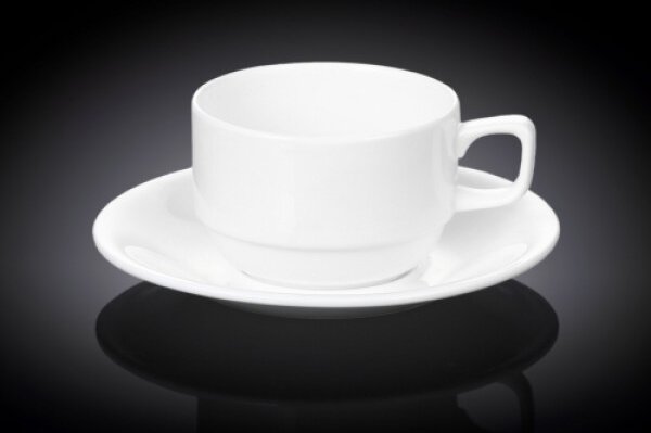 Skodelica in Podstavek, Porcelan, 220ml