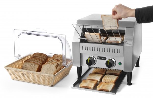 Dvojni Toaster s Tekočim Trakom 230V/2240W (418x365x390mm)