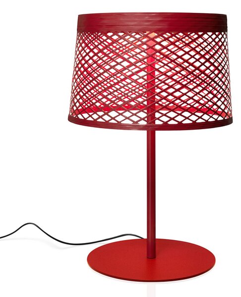 Namizna svetilka LED Foscarini Twiggy Grid XL, karminasto rdeča