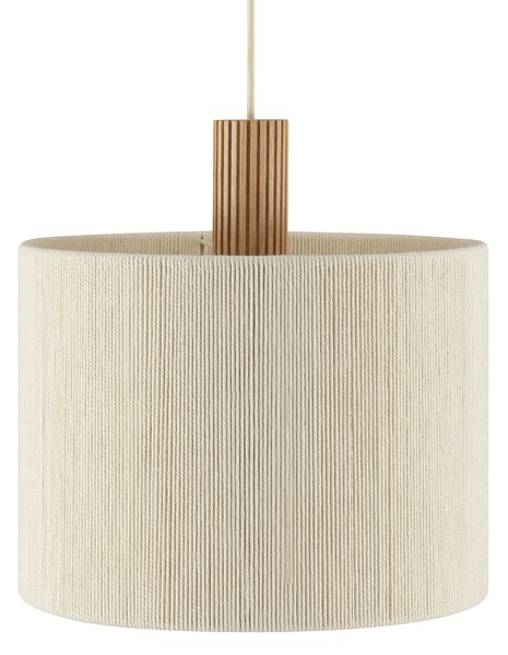 Brilliant Visoka svetilka Arlo, bež, tekstil/les, Ø 35 cm, z enim žarometom, zatemnjen, Bež, Dnevna soba / jedilnica, Tkanine / tekstil, Sodobni