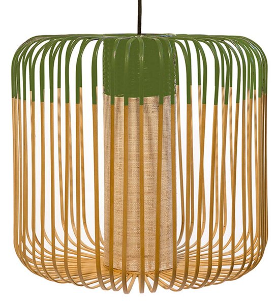 Forestier Bamboo Light M viseča svetilka 45 cm zelena