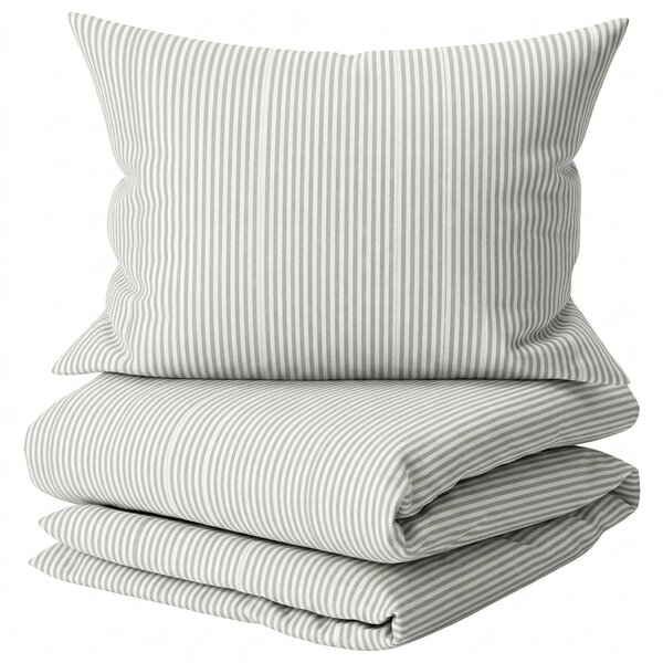 Bombažna posteljnina SOFT STRIPES siva Dimenzije posteljnine: 70 x 80 cm | 140 x 200 cm