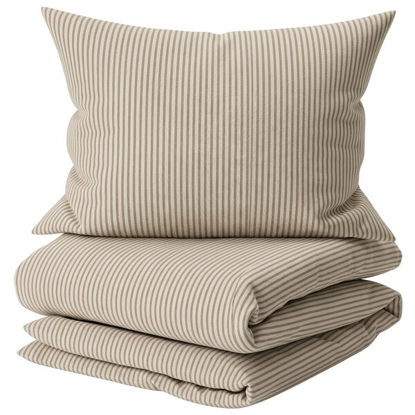 Bombažna posteljnina SOFT STRIPES bež Dimenzije posteljnine: 70 x 80 cm | 140 x 200 cm