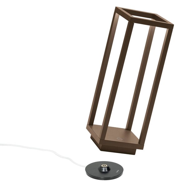 Zafferano Home LED svetilka za polnjenje IP54 corten