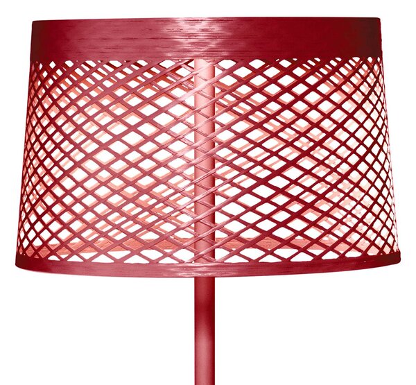 Foscarini Twiggy Grid lettura talna svetilka, karminasto rdeča