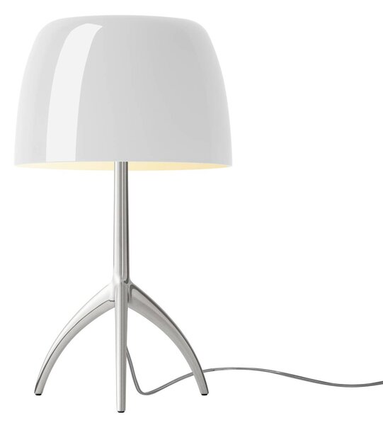 Foscarini Lumiere piccola aluminij/bela z možnostjo zatemnitve