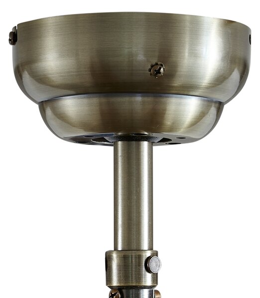 Stropni ventilator medenina z lesom 107,5 cm s potegom - Mistral Karel