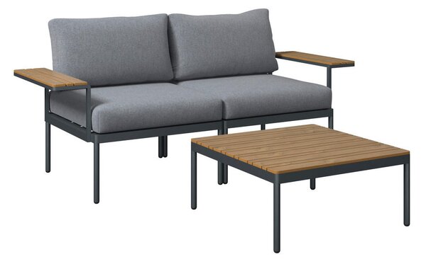 LOUNGE GARNITURA tkanina jeklo
