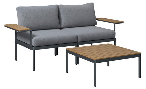 LOUNGE GARNITURA tkanina jeklo