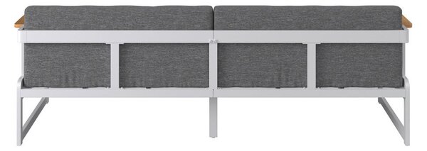 LOUNGE ZOFA akacija trd les aluminij