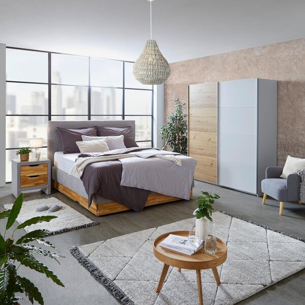 Modern Living Omara Z Drsnimi Vrati Feldkirch, Siva, Barva Hrasta
