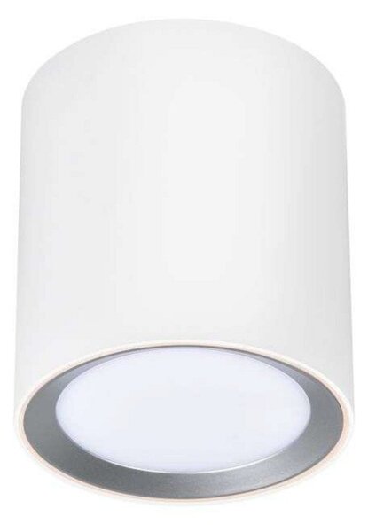 Nordlux LED stropni reflektor Landon Smart, bel, višina 14 cm, zatemnjen, Bela, Dnevna soba / jedilnica, Kovina