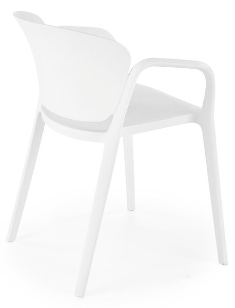 Beli plastični stol K491