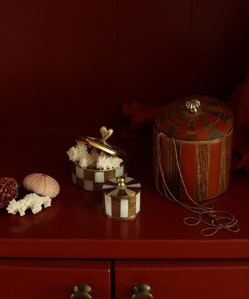 Doing Goods Posoda s pokrovom Doing Goods Piper Striped Circus Box