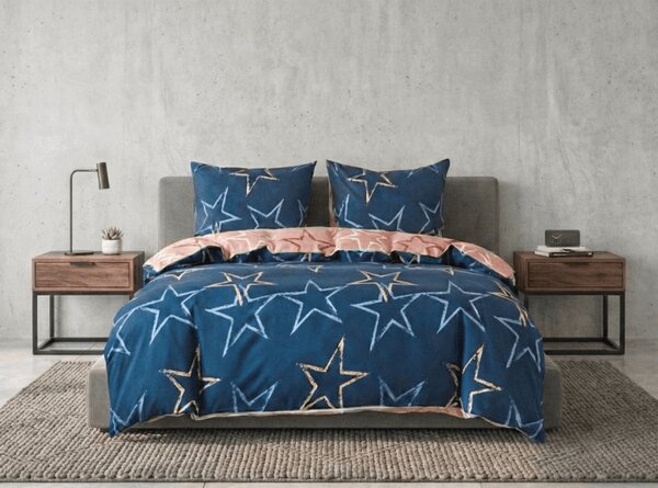 Posteljnina mikroflanel STARMISS temno modra Dimenzije posteljnine: 70 x 90 cm | 140 x 200 cm