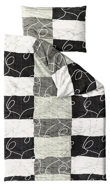 Krep posteljnina KASPARO BLEND siva Dimenzije posteljnine: 70 x 90 cm | 140 x 200 cm