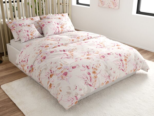 Posteljnina iz mikrovlaken FLORANY bela Dimenzije posteljnine: 70 x 90 cm | 140 x 220 cm