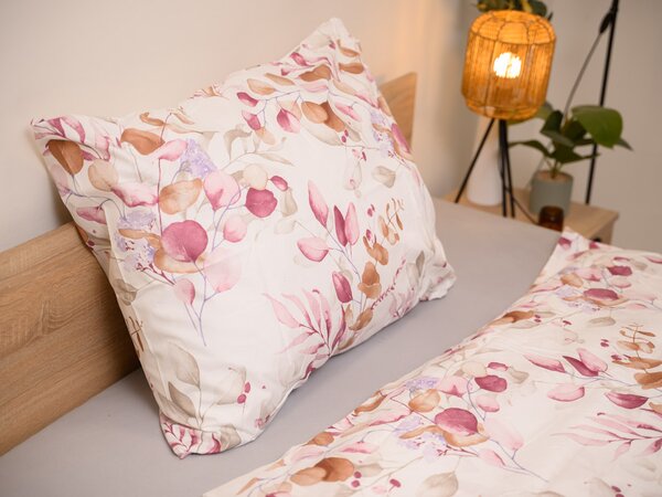 Posteljnina iz mikrovlaken FLORANY bela Dimenzije posteljnine: 70 x 90 cm | 140 x 220 cm