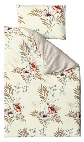 Dvostranska posteljnina DUO SENSE SANDORA kremna + prevleka za vzglavnik 40x50 cm GRATIS Dimenzije posteljnine: 70 x 90 cm | 140 x 200 cm