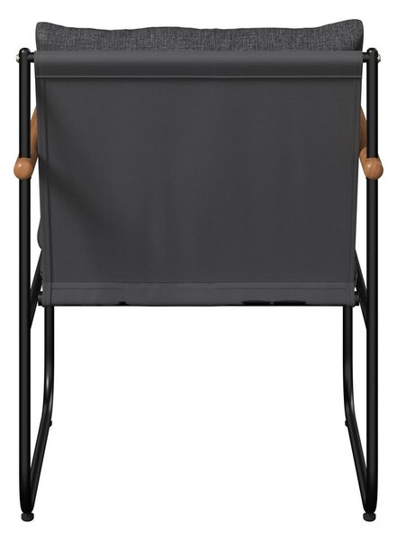 SET ZA BALKON kovina, steklo, tekstil antracit, črna črna antracit, črna
