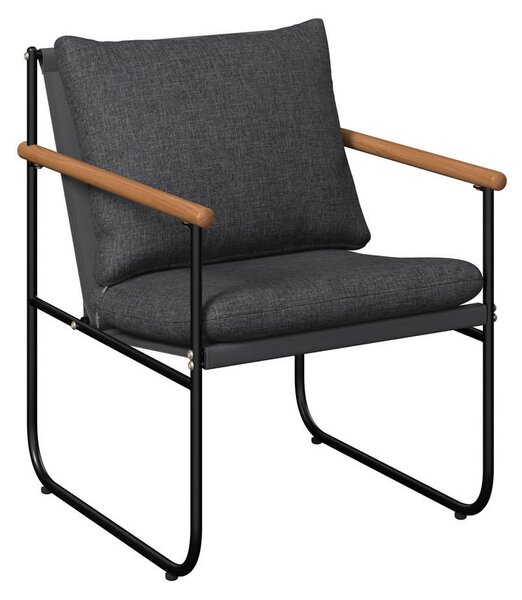 SET ZA BALKON kovina, steklo, tekstil antracit, črna črna antracit, črna