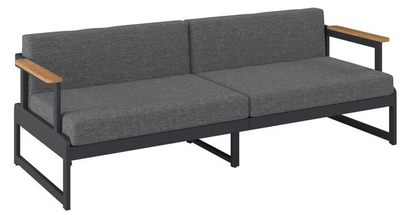 LOUNGE ZOFA akacija trd les aluminij