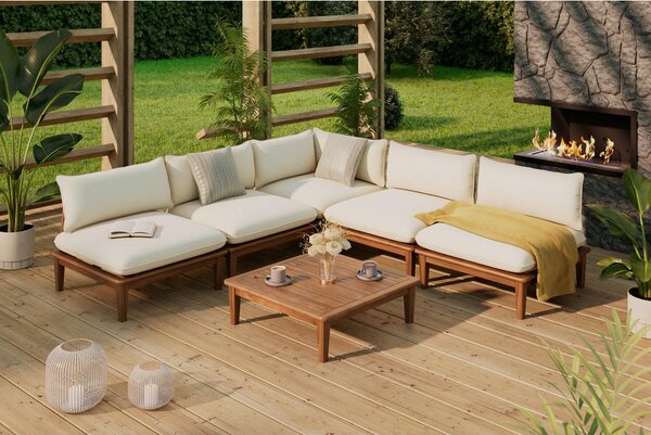 LOUNGE GARNITURA akacija masivno