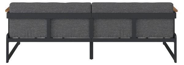 LOUNGE ZOFA akacija trd les aluminij