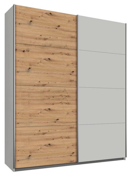 Modern Living Omara Z Drsnimi Vrati Feldkirch, Siva, Barva Hrasta