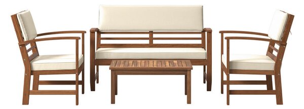 LOUNGE GARNITURA akacija v celoti masivno