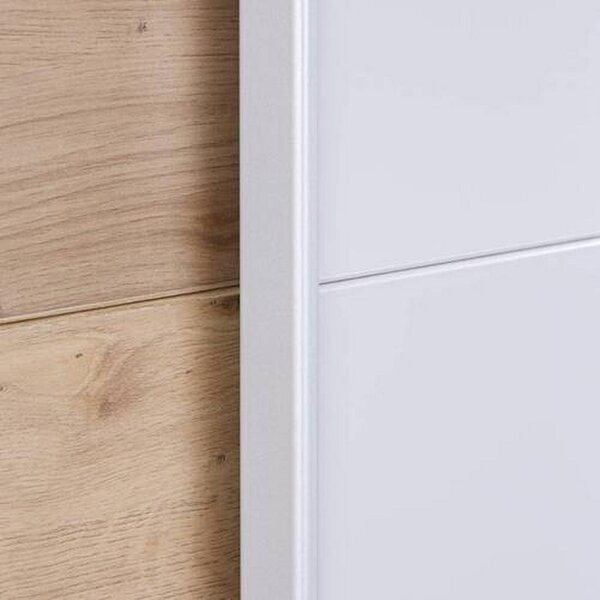 Modern Living Omara Z Drsnimi Vrati Feldkirch, Siva, Barva Hrasta