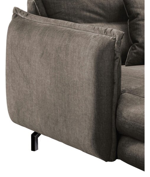 XXL FOTELJ, rjava tekstil