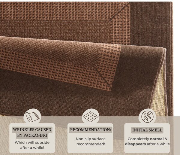 Rjava preproga Hanse Home Basic, 120 x 170 cm