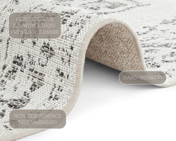 Sivo-bež zunanja preproga NORTHRUGS Tilos, 160 x 230 cm