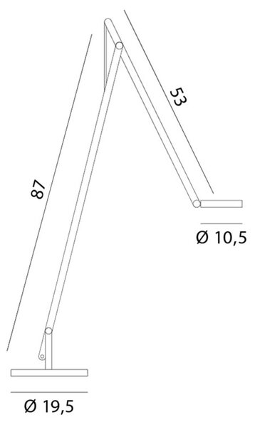 Rotaliana String F1 DTW talna svetilka srebrna, srebrna