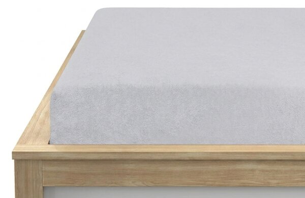 Frotirno rjuho MOLTON srebrne barve 90 x 200 cm