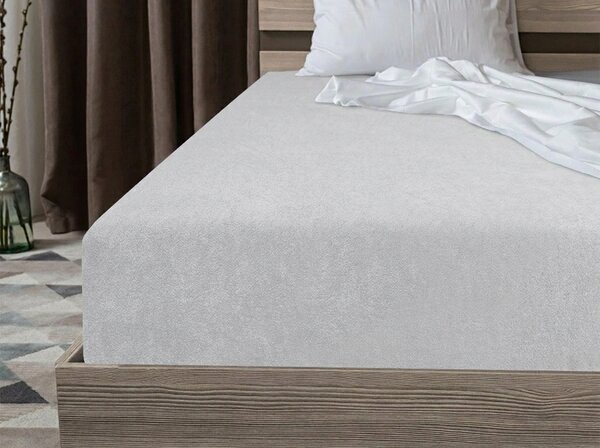 Frotirno rjuho MOLTON srebrne barve 90 x 200 cm