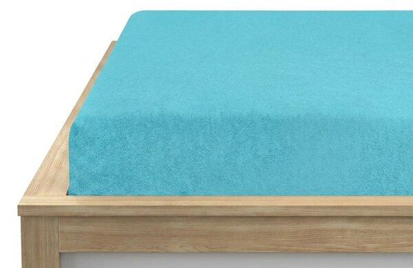 Frotirno rjuho MOLTON turkizno 90 x 200 cm