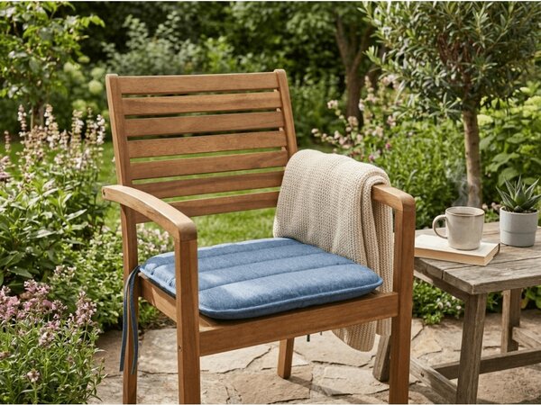 Blazina za stol LINGE BLUE 37x37 cm, modra