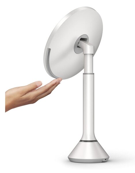 Kozmetično povečevalno ogledalo z lučjo ø 20 cm Sensor – simplehuman