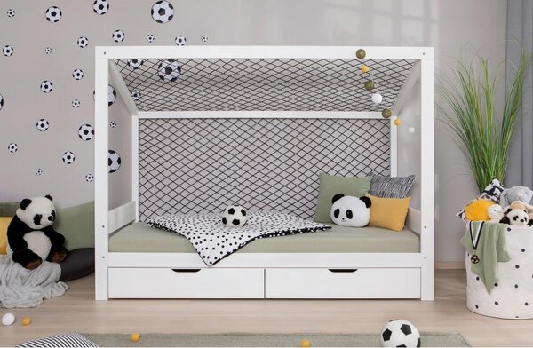 MID.YOU Postelja Soccer, 90x200cm, 1x Letveno Dno, Brez Vzmetnice