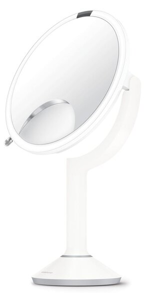 Kozmetično povečevalno ogledalo z lučjo ø 20 cm Sensor Trio – simplehuman