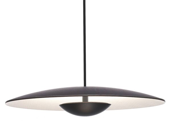 MARSET Ginger LED obesek triac Ø32cm wenge/bela