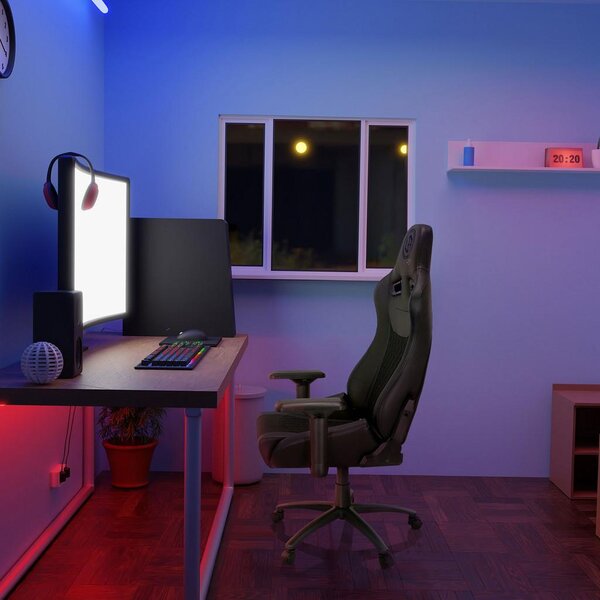 MID.YOU Gaming Stol Gamebreaker Sx 04, Črna
