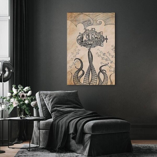 Artgeist Slika Na Platnu Vintage Submarine