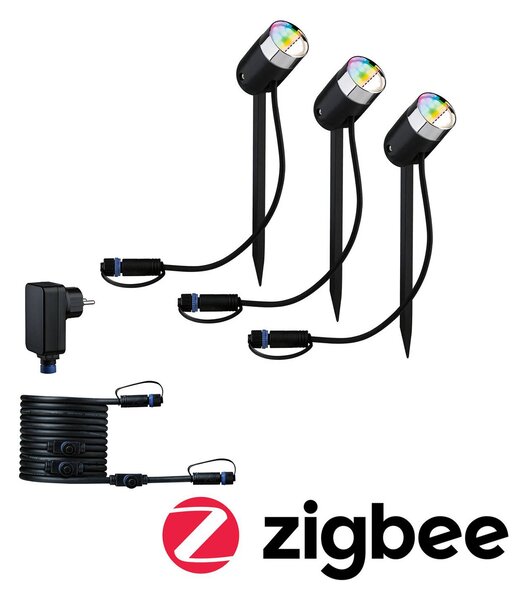 Paulmann Plug & Shine Pike ZigBee RGBW 3-base